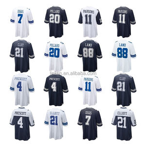 قمصان كرة القدم الأمريكية الجديدة: 4 ديريك كار، 12 كريس أولاف، 2 جيمس وينستون، 32 تيران ماثيو، 41 ألفين كامارا، 7 تايسوم هيل - Product Image 3