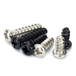 M1.4 m1.7 M2 m2.3 m2.6 M3 M3.5 M4 M5 đen mạ niken Phillips Pan đầu tự khai thác chủ đề hình thành vít cho nhựa - Product Image 6