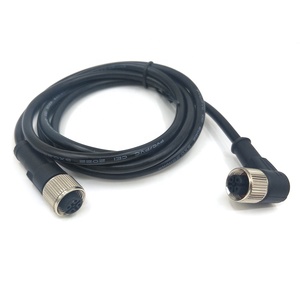 IP67 непроницаемый M12 Conector 4 Pines 5 Pines 8 Pines Macho Y Hembra Angulo Recto Estilo сенсор Enchufe - Product Image 6