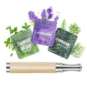 Bâton inhalateur d'oxygène vide pour l'entraînement respiratoire, avec huile essentielle de lavande, pour soulager l'anxiété et favoriser une meilleure respiration, parfum Rave - Product Image 5