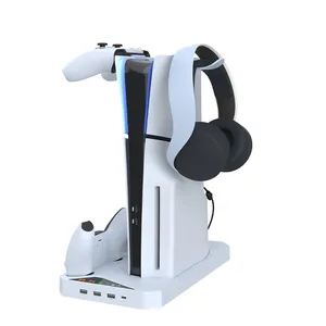 Nouvelle Tendance : Console Optique Numérique Slim Multifonctionnelle avec Base <span class=keywords><strong>de</strong></span> Refroidissement, Chargeur <span class=keywords><strong>de</strong></span> Manettes PlayStation 5 et Support pour Casque - Product Image 2