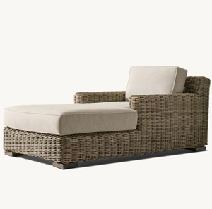 Meilleures ventes de chaises longues d'extérieur en osier pour <span class=keywords><strong>piscine</strong></span> Chaise en rotin artificiel avec accoudoirs - Product Image 3