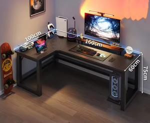 Hiện Đại Nhà PC Máy Tính Chơi Game Bàn Cho Trò Chơi RGB Kim Loại Khung L Hình Dạng Bảng Máy Tính Để Bàn E-Thể Thao Thương Mại Đồ Nội Thất - Product Image 2