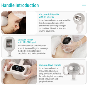 Appareil professionnel de remodelage corporel <span class=keywords><strong>VelaShape</strong></span> avec sonde de cavitation 40K, aspiration, radiofréquence et rouleau pour le remodelage corporel et le Velashaping - Product Image 3