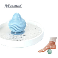 Micogo Ballon de massage mural à ventouse en silicone portable pour points de pression, pour un soulagement musculaire profond du corps entier