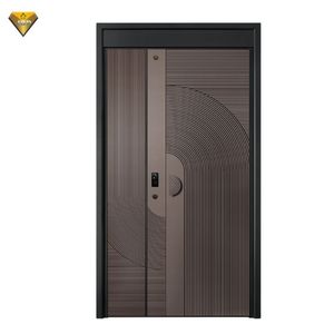 Design moderno per esterni in acciaio metallo porte di sicurezza in acciaio inox ferro ingresso anteriore per Villa case esterne - Product Image 4