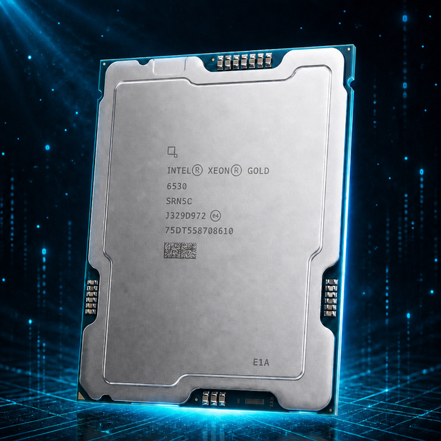 Intel Xeon Gold 6530 Processor 32 Core 64 Thread 2.1GHz 160MB LGA4677 DDR5 Server CPU Data Center High Performance CPU
