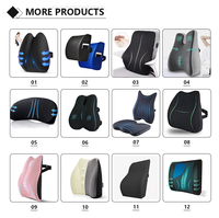 Coussin de siège ergonomique en mousse à mémoire de forme avec découpe pour le coccyx et support lombaire amovible pour fauteuil roulant, idéal pour les longues périodes assises