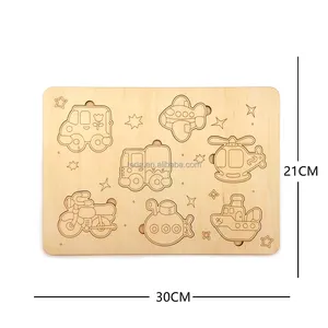 Wooden Puzzle Games Kids Super Puzzle Toy Jigsaw Vehicle Marine Animal Custom Puzzle Manufacture Company