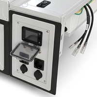 Module de cuisine modulaire pour camping-car avec compartiment réfrigérateur, gestion de l'alimentation LCD et rangement