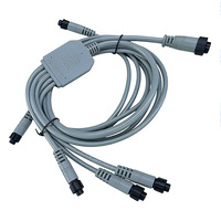 Câble personnalisé M12 8 broches gris, étanche, faisceau de câbles mâle-femelle, DC mâle et femelle pour machines, utilisation extérieure