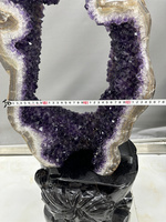 Pierres de Guérison Naturelles Brésil Grand Rocher Violet Sculpté À La Main Améthyste Cluster Géode Pour Cadeaux Ou Vente