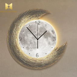 Horloge créative post-moderne, décoration artistique pour salon, lampe <span class=keywords><strong>murale</strong></span> nordique simple en cristal et porcelaine, lampe <span class=keywords><strong>murale</strong></span> LED pour chambre à coucher - Product Image 5