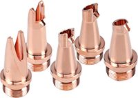 Nuevas Boquillas CNC TNN LASER 2026 de Cobre Rojo Cromado, Longitud de Onda 1030-1080nm, para Soldadura/Corte Láser de Fibra Portátil
