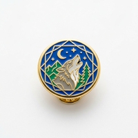 Épinglette en émail dur de 0,75 pouce, personnalisée, qualité bijoux, badge cloisonné en alliage de zinc pour l'identité d'entreprise et les clubs