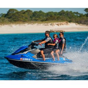 Moto acuática de 3 asientos con motor de 4 tiempos, construcción de fibra de vidrio, embarcación para adultos - Product Image 3