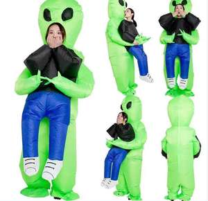 Disfraz de Halloween <span class=keywords><strong>ET</strong></span> Alien, disfraz inflable de Alien para niños, adultos, al aire libre, verde aterrador, completo - Product Image 5
