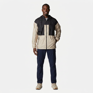 Finer Threads Custom Technical Tactical Windproof <b>Jacket</b> with Stand Collar Front Logo Autumn Shell Featuring Hood Men's Vintage - Product Image 1
