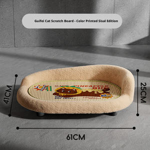 Schützende Orthopädische Umweltfreundliche Katzenstreu-Kratzmatte Integriertes Ganzjahres-Polybaumwollfilz Schlafnest Sofa Liegestuhl - Product Image 5