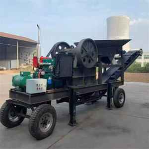 Hot-selling South American Portable PE250x400 AC Motor Jaw Crusher Vibrating Feeder Belt Conveyor Bearing High Productivity - Product Image 1