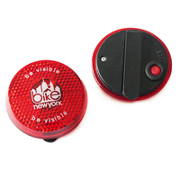 Autocollants et lumières réfléchissants promotionnels en plastique de bouton Flash d'avertissement de sports de plein air de LED en forme de coeur