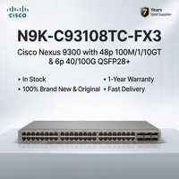 Cisco Nexus 9300 Series Core Switch N9K-C93108TC-FX3 VLAN QoS Stackable 100m Tersedia di Stok