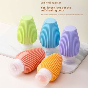 Juego de 4 Botellas de Viaje de Silicona, a Prueba de Fugas, Aprobadas por la TSA, Recipientes Reutilizables para Artículos de Aseo, Champú, con Logotipo Personalizado, Venta al Por Mayor - Product Image 5