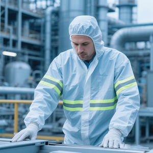 <span class=keywords><strong>ESD</strong></span>クリーンルーム作業服セット帯電防止スモック作業服 - Product Image 1