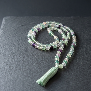Cuentas de Mala Religiosas Hechas a Mano con Cristal de Fluorita Verde, Ecológicas, Tasbih - Product Image 3