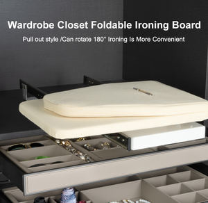HNOSS planche à repasser pliable peu encombrante planche à repasser murale en bois métallique pliable - Product Image 4