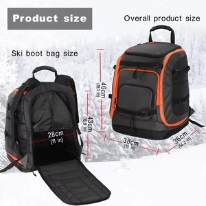 <span class=keywords><strong>Zaino</strong></span> Personalizzato OEM per Scarponi da Sci 50-65L, Borsa da Viaggio Impermeabile, Portascarponi da Snowboard Imbottito con Scomparto per Casco - Product Image 4