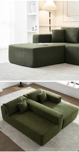 <span class=keywords><strong>Module</strong></span> de bloc de tofu en tissu de canapé compressé sans cadre canapé en éponge complète pour salon - Product Image 6