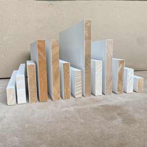 Tablas de Madera S4S Resistentes a la Humedad, Tablas de Madera con Revestimiento Blanco, Molduras de Madera con Unión Dentada - Product Image 4