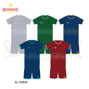 Fabricante de camisetas de fútbol de alta calidad Jersey de fútbol Color negro <span class=keywords><strong>personalizado</strong></span> en línea precio barato al por mayor - Product Image 3