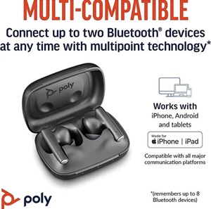 Audífonos Inalámbricos Inteligentes Poly Free60 <span class=keywords><strong>Series</strong></span>, Auriculares ANC de Alta Calidad para Uso en Oficina - Product Image 5