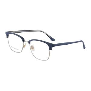 Lunettes de vue rectangulaires classiques rétro pour hommes Tr90, monture noire et dorée, anti-lumière bleue, style professionnel, ultralégères - Product Image 3