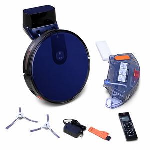 Robot Aspirador de Limpieza de Pisos Totalmente Automático Recargable con IA y Control por Aplicación, con Función de Fregado y Láser de Agua - Product Image 1