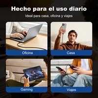 Cable de Datos Tipo-C a Tipo-C de Carga Rápida con Logotipo OEM de Fábrica, Cable USB-C a USB para Computadoras Portátiles y Teléfonos Móviles, 3.3FT/1M, Negro