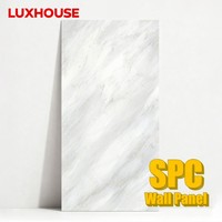 Panneau mural moderne SPC imperméable et ignifuge pour cuisine, chambre, salon, salle de bain, usage domestique et commercial, feuille de marbre pour intérieur