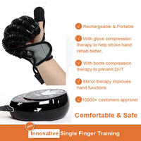 Ensemble d'entraînement à la rééducation des mains Robot intelligent électrique Gants de rééducation Entraîneur à cinq doigts Masseur de récupération des mains