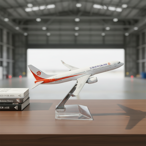 โมเดลเครื่องบินโลหะ <span class=keywords><strong>Boeing</strong></span> <span class=keywords><strong>B737</strong></span>-<span class=keywords><strong>800</strong></span> ขนาด 1:250 ยาว 16 ซม. - ของขวัญทางธุรกิจ พิมพ์ลายสกรีน ปรับแต่งสีได้ ยี่ห้อ Tongde - Product Image 4
