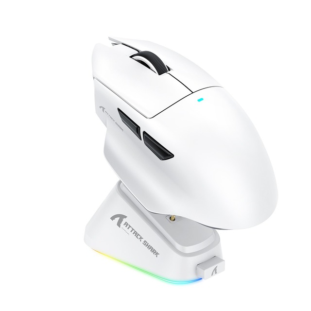 Attack Shark V6 Mouse Lightweight Wireless Triple Mode PAW3311 DPI25000 IPS400 1KHz Valorant/Dota 2/CSGO Gaming Mouse