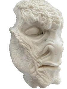 Máscara de Lagarto de Espuma de Látex y Silicona, Máscara de Maquillaje de Terror con Cicatrices y Heridas, Ideal para Películas, Fiestas y Halloween - Product Image 3