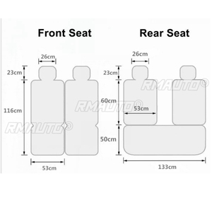 Juego Completo de Fundas de Asiento de Cuero para 5 Plazas para Ford Focus 2 MK1 MK3 Mondeo MK4 Fiesta MK7 Fusion Kuga Ranger Explorer 5 - Product Image 5