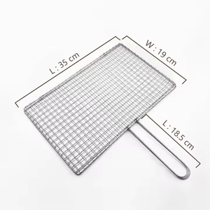 סל ברביקיו חם, רשת גריל ברביקיו חיצונית, עם אביזרי ברביקיו ידית עץ - Product Image 5