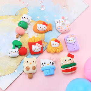 ชุดตัวการ์ตูนน่ารักๆลายคิตตี้ทำจากเรซินน่ารักพร้อมอุปกรณ์ตกแต่งเล็บ - Product Image 2