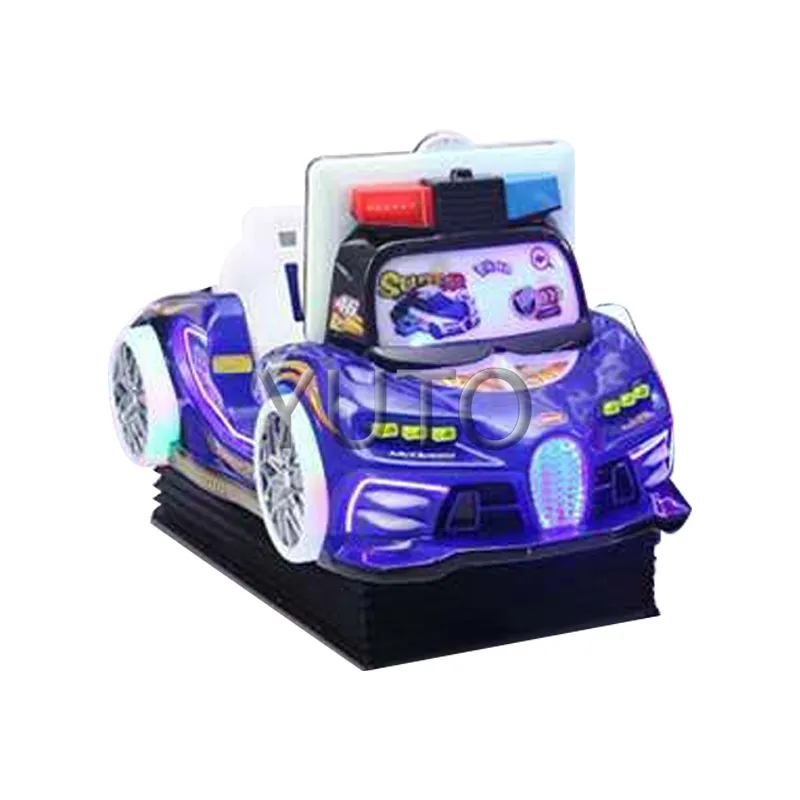 Fabrika fiyat kapalı eğlence parkı sikke işletilen polis yarış simülatörlü atari araba yarışı Video oyunu makinesi