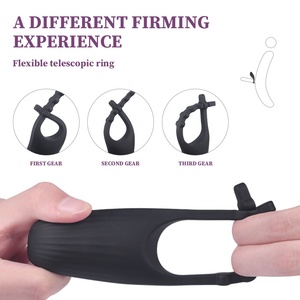 Cincin Getar Penis Pria untuk Menunda Ejakulasi dengan Remote Control untuk Stimulasi Seks Dewasa - Product Image 4