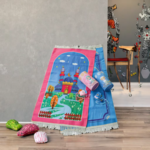 Set Regalo Tappetino da Preghiera all'Ingrosso, Sejadah Regalo per il Ramadan, Tasbi e Rosario per Preghiere Domestiche e <span class=keywords><strong>in</strong></span> Moschea, Tappeto da Preghiera per Bambini e Ragazzi - Product Image 6