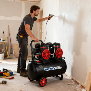 Oem 110v/220v/380v בוכנה-משאבת מדחס נייד נייד נייד 55 ליטר מיכל אוויר שיניים 3200w - Product Image 6